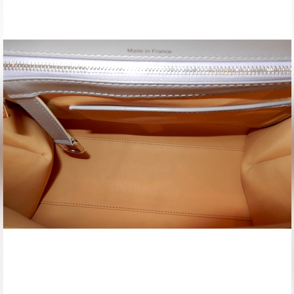New $8,500 Delvaux Brilliant MM Box Calf Leather Rare Lilac Color Handbag - Picture 15 of 16